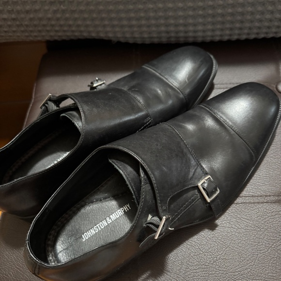 Men’s black monk strap dress shoes (11.5M) | Johnston & Murphy - Picture 3 of 5